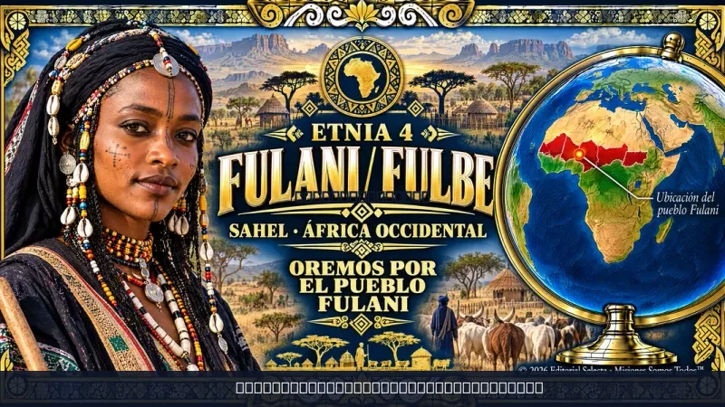 Muestra del arte de taza Fulani / fulbe