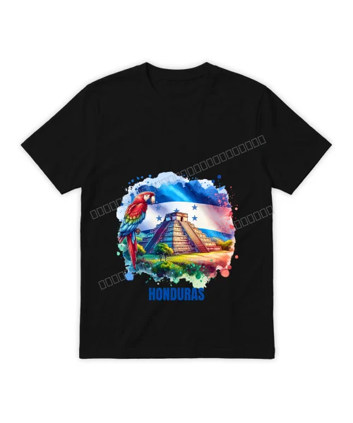 Honduras colorido y cultura sobre camisa Blanco
