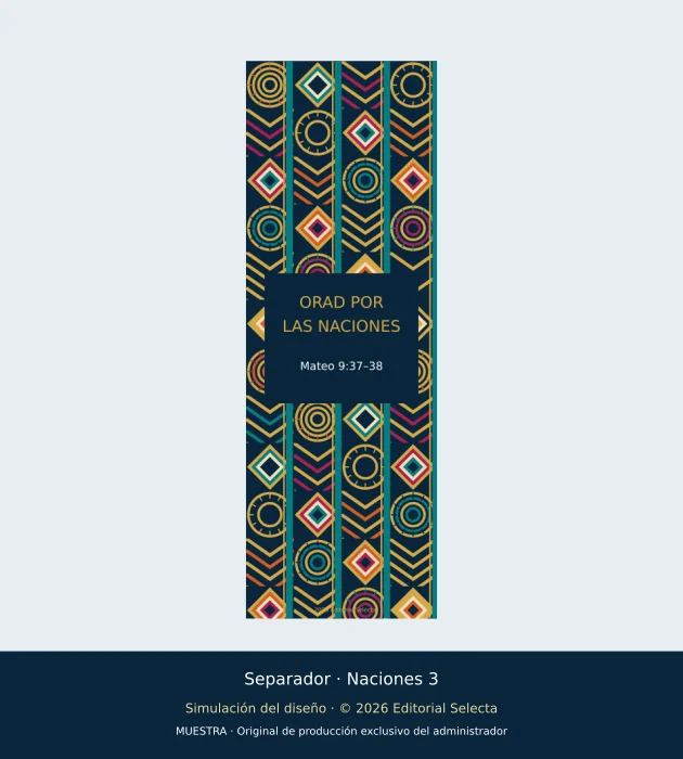 100 Etnias · Set de 5 separadores Orad por las Naciones 3