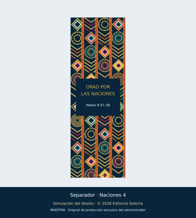 100 Etnias · Set de 5 separadores Orad por las Naciones 4